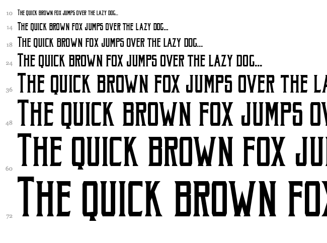 Akura Popo font waterfall